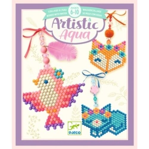 Djeco Artistic Aqua - Sleutelhangers 'Velddieren' (6-10j)
