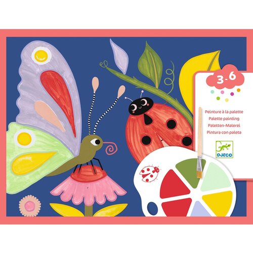 Djeco Knutselpakket - Paletschilderen 'kleine beestjes' (3-6j)