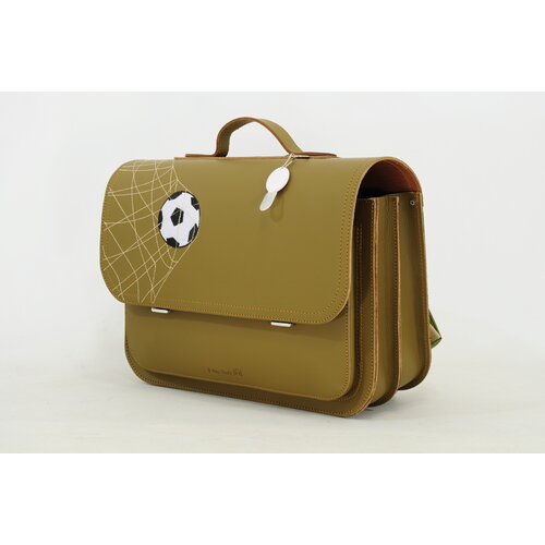 own stuff Boekentas lagere school met 2 magneetsloten - Football Moss