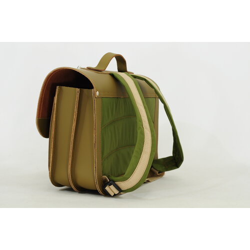 own stuff Boekentas lagere school met 2 magneetsloten - Football Moss