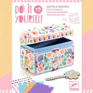 Djeco DIY - Schatkist decoreren 'kostbare schatten' (+5j)