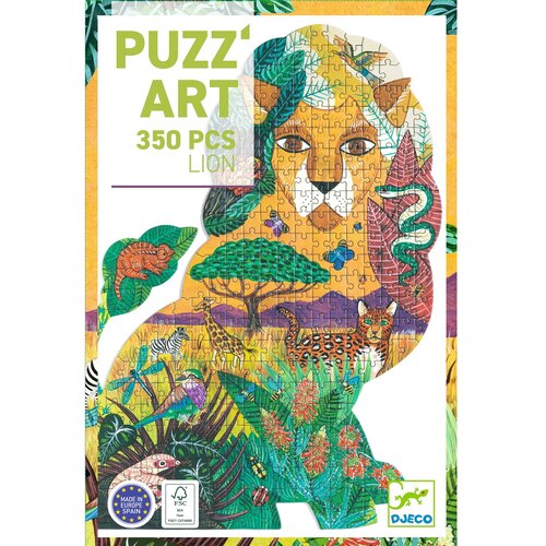 Djeco Puzzel - Puzz' Art 'Leeuw' 350st. (+7j) Djeco Puzzel - Puzz' Art 'Leeuw' 350st. (+7j)