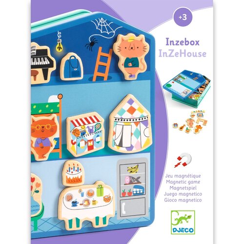Djeco Spel - Magnetische Inzebox 'InZeHouse' (+3j) Djeco Spel - Magnetische Inzebox 'InZeHouse' (+3j)