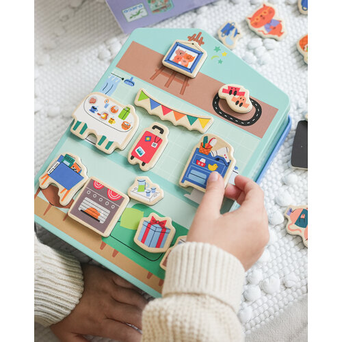 Djeco Spel - Magnetische Inzebox 'InZeHouse' (+3j)