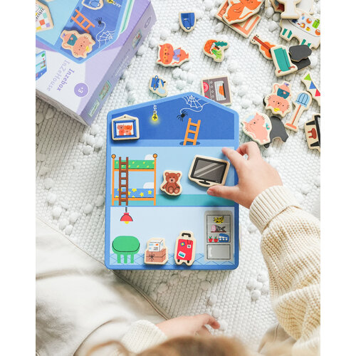 Djeco Spel - Magnetische Inzebox 'InZeHouse' (+3j)