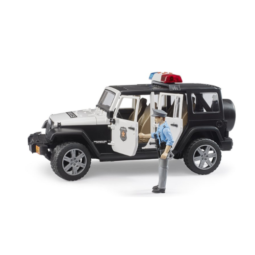 Bruder Jeep Wrangler Unlimited Rubicon politieauto met agent