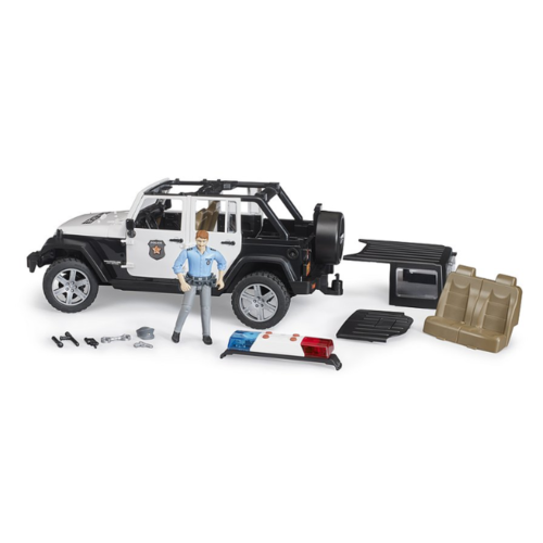 Bruder Jeep Wrangler Unlimited Rubicon politieauto met agent