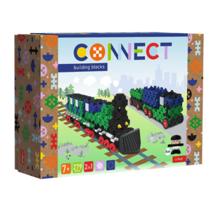 Trefl Connect - L - Trein / Vrachtwagen met Trailer