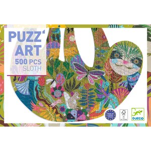 Djeco Puzzel - Puzz' Art 'Luiaard' 500st. (+8j)