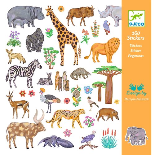 Djeco 160 stickers 'Kenia'