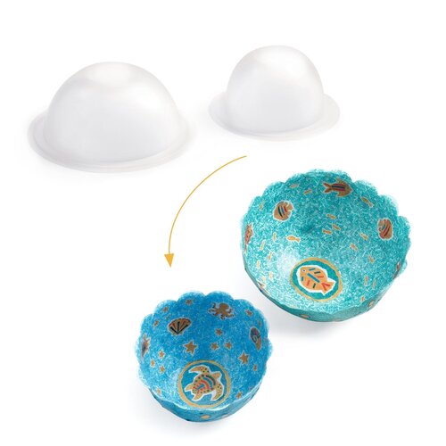 Djeco DIY - Papieren kommetjes 'blauw' (+7j)
