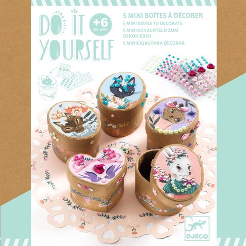 Djeco DIY - Mini doosjes 'schattig' (+6j)
