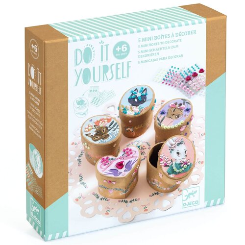 Djeco DIY - Mini doosjes 'schattig' (+6j)