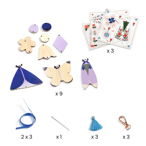 Djeco DIY - Sleutelhangers maken 'Vlinders' (+7j)