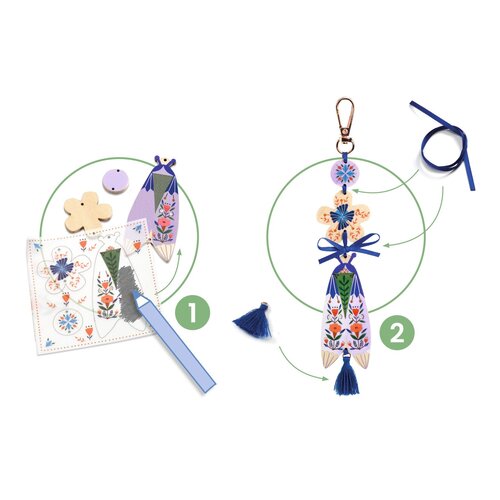 Djeco DIY - Sleutelhangers maken 'Vlinders' (+7j)