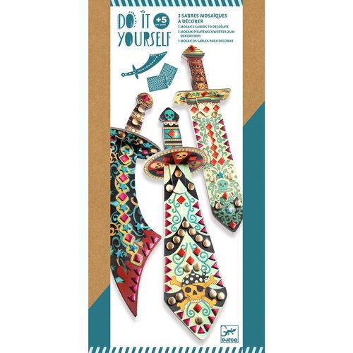 Djeco DIY - Mozaïek 'Piratensabels versieren' (+5j)