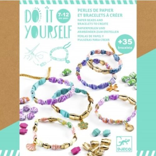 Djeco DIY - Armbandjes van papier 'chic en goudkleurig' (7-12j)