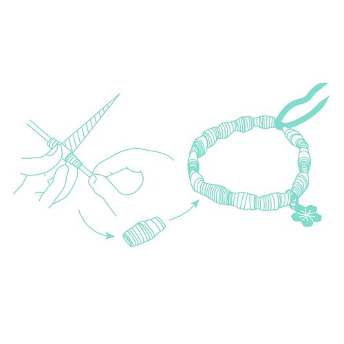 Djeco DIY - Armbandjes van papier 'chic en goudkleurig' (7-12j)