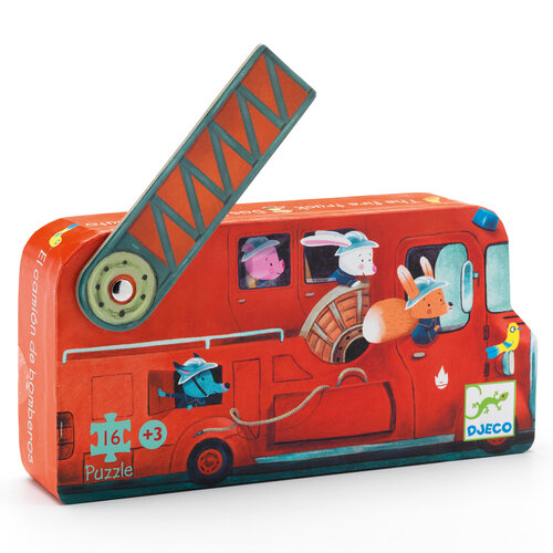 Djeco Puzzel 'Brandweer' 16 st