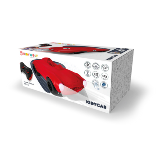 Kidywolf Kidywolf kidycar rood met afstandsbediening