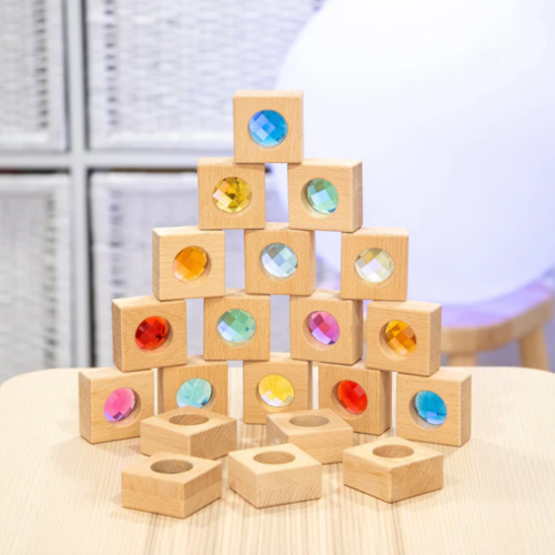 Tickit Houten Kaleidoscoop Blokken (20st.)