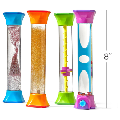Learning Resources Sensory Fidget Tubes, Set of 4