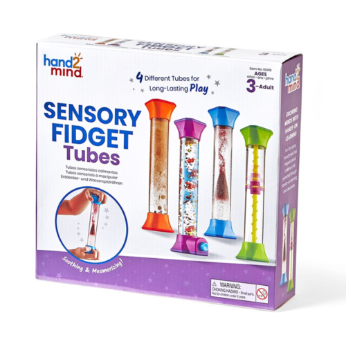 Learning Resources Sensory Fidget Tubes, Set of 4