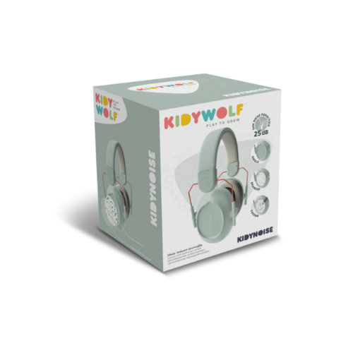 Kidywolf KIDYNOISE - Hoofdtelefoon met ruisonderdrukking groen