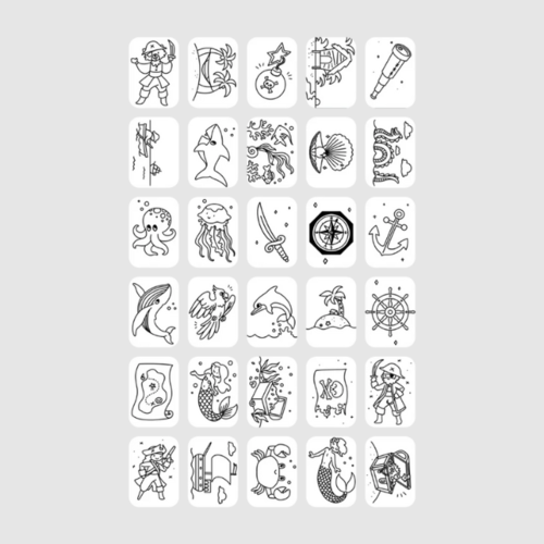 Kidywolf REFILL KIDYDRAW-MINI - Dieren over de hele wereld & Oceanen en Piraen