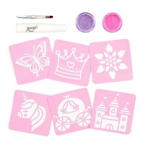 Souza Glitter tattoo set Prinses (1 stuk)