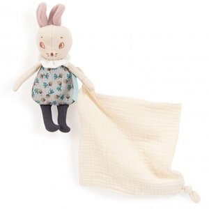 Moulin Roty Mousse the mouse handkerchief comforter Après la pluie