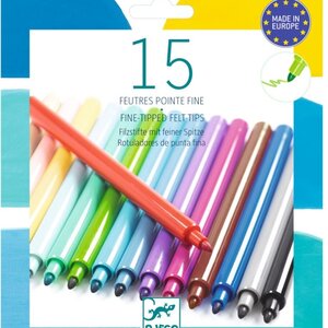 Djeco 15 Viltstiften (+6j)