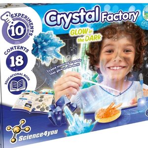Science4you Science4you Crystal Factory Glow in the Dark