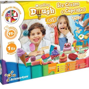 Science4you Science4you Modelling Dough Ice Cream & Cupcakes DIY