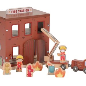 Little Dutch Houten brandweerkazerne – Rood