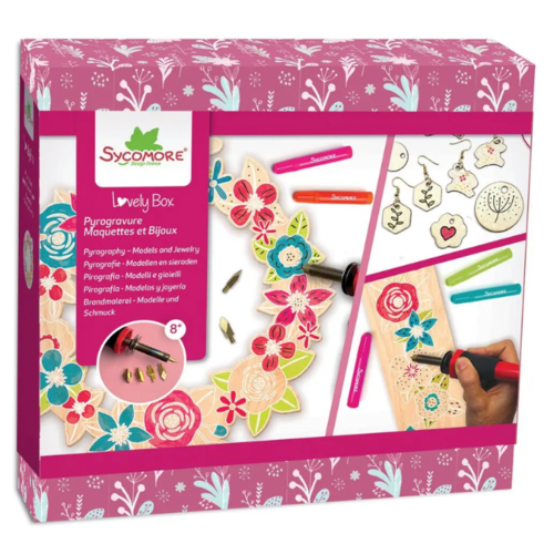 Sycomore Lovely box - Pyrografie set - Modellen en juwelen