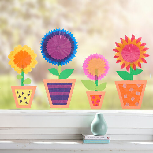 Haba Knutselset - Raamdecoratie Bloempot