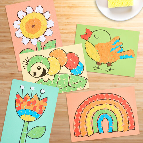 Haba Knutselset - Eerste keer lijmen 'Lenteafbeeldingen'