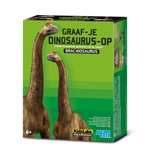 4m Kidzlabs - Graaf Je Dino Op 'Brachiosaurus'