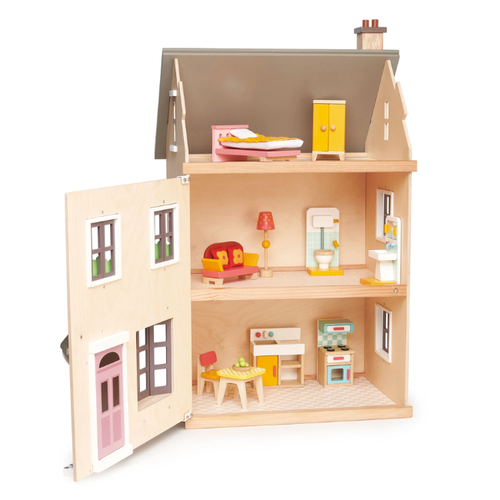 Tender leaf Poppenhuis - Villa Foxtail (44x37.5x71) + 1 SET MEUBELS
