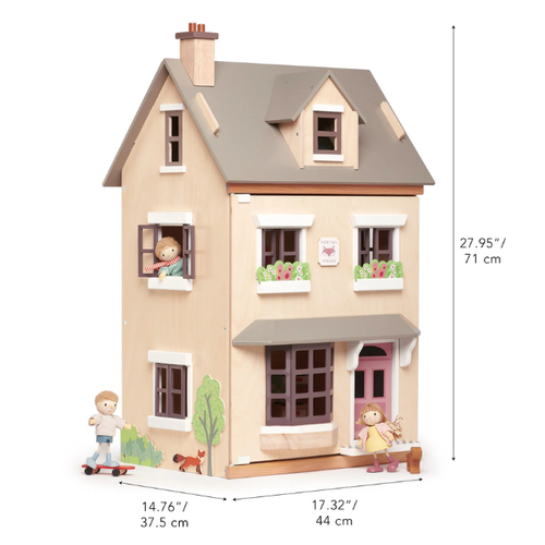 Tender leaf Poppenhuis - Villa Foxtail (44x37.5x71) + 1 SET MEUBELS