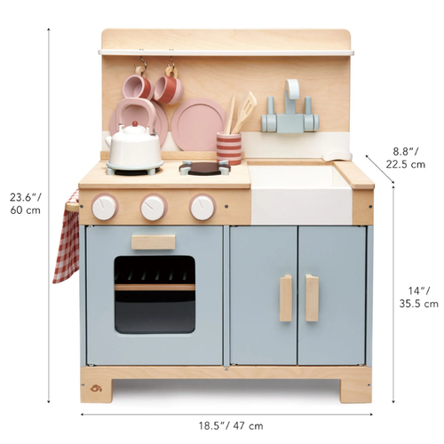 Tender leaf Houten Speelgoedkeuken (52x23.5x65cm)