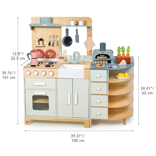 Tender leaf Grote Keuken "La Fiamma" (100x32.5x101cm)
