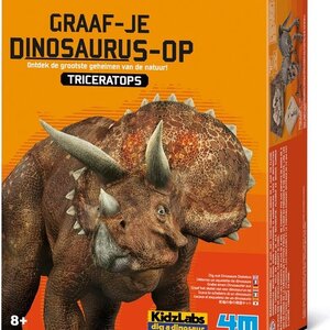 4m Kidzlabs - Graaf Je Dino Op 'Triceratops' 4m Kidzlabs - Graaf Je Dino Op 'Triceratops'