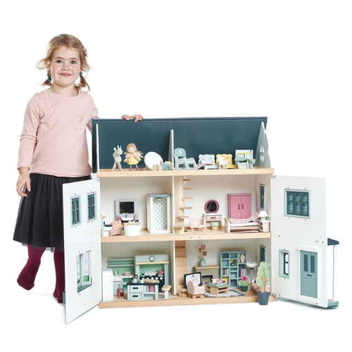 Tender leaf Poppenhuis - Huis Dovetail (68x39.5x69.5cm) ZONDER ACCESSOIRES