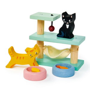 Tender leaf TL Poppenhuis Meubels - Huisdierenset Katten