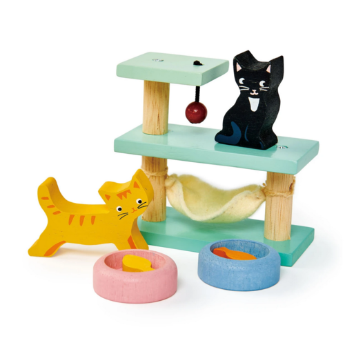Tender leaf TL Poppenhuis Meubels - Huisdierenset Katten