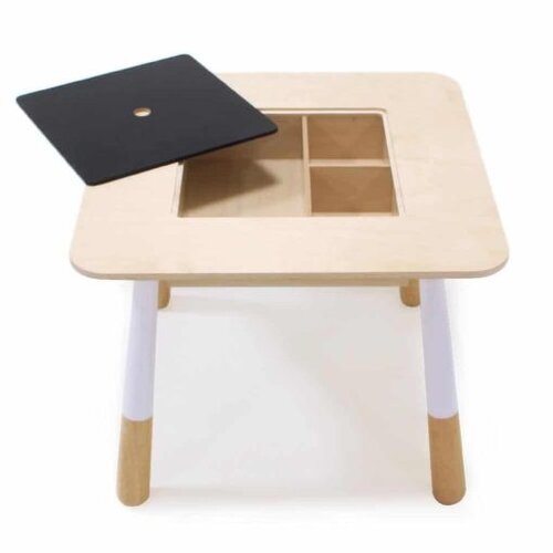 Tender leaf TL - Tafel woud met een verborgen vak en krijtbord
