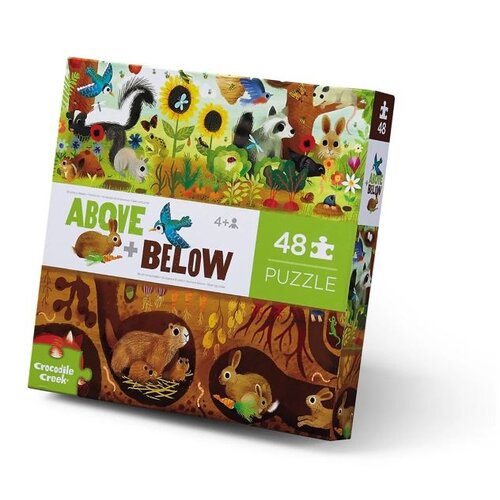 Crocodile Creek Crocodile Creek - puzzel above and below Backyard Discovery - 48 stuks Crocodile Creek Crocodile Creek - puzzel above and below Backyard Discovery - 48 stuks
