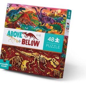 Crocodile Creek Above and Below Vloerpuzzel - Dinosaur World 48st. (+4)